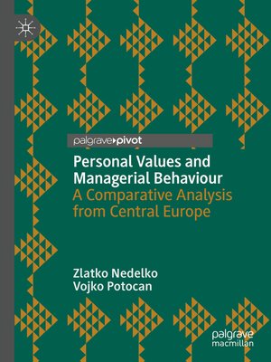 cover image of Personal Values and Managerial Behaviour